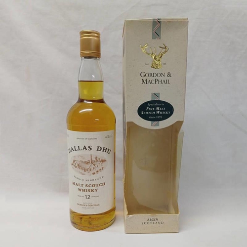 2044 - 1 BOTTLE DALLAS DHU 12 YEAR OLD SINGLE MALT WHISKY, GORDON & MACPHAIL BOTTLING - 70CL, 40% VOL BOXED