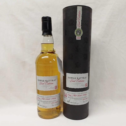 2060 - 1 BOTTLE BRUICHLADDICH 14 YEAR OLD SINGLE MALT WHISKY, DISTILLED 1990, DEWAR & RATTRAY CASK COLLECTI... 