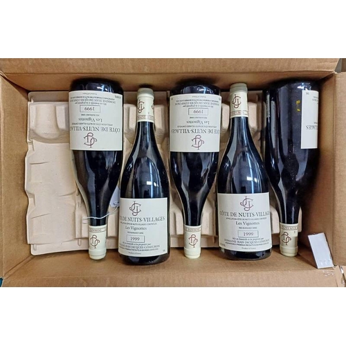 2091 - 11 BOTTLES COTE DE NUITS VILLAGES, LES VIGNOTTES DOMAINE JEAN-JACQUES CONFURON - VINTAGE 1999 BOXED