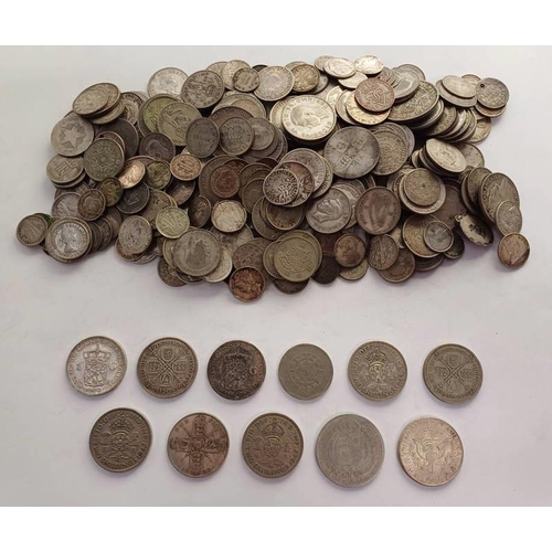 2123 - SELECTION OF VARIOUS COINS TO INCLUDE 1888 HALF CROWN, 1874 GERMANY 1 MARK, 1869 FRANCE 1 FRANC, 184... 