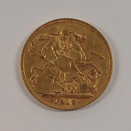 2245 - 1913 GEORGE V SOVEREIGN