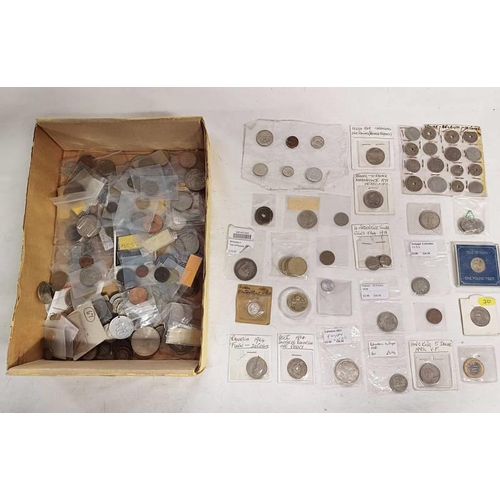 2450 - GOOD SELECTION OF VARIOUS WORLD COINAGE TO INCLUDE VARIOUS SILVER EXAMPLE TO INCLUDE 1933 POLAND 10 ... 