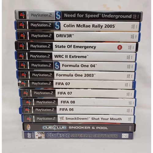 4006 - SELECTION OF VARIOUS PS2 GAMES INCLUDING STATE OF EMERGENCY, NEED FOR SPEED: UNDERGROUND, COLIN MCRA... 