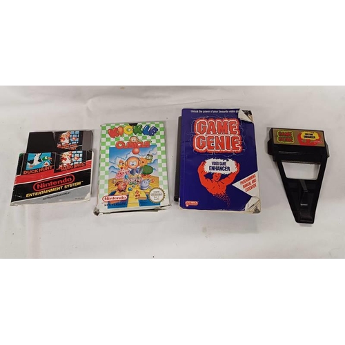 4036 - NINTENDO NES KICKLE CUBICLE TOGETHER WITH MARIO & DUCK HUNT & GAME GENIE