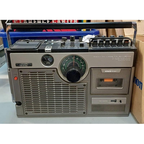 4050 - VINTAGE JVC RADIO-TV-CASSETTE RECORDER