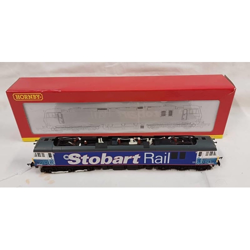 4073 - HORNBY R3057 OO GAUGE CLASS 92 'C STOBART RAIL' 92017 LOCOMOTIVE. BOXED