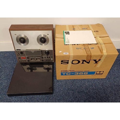 4100 - SONY TC-366 REEL TO REEL RECORDER