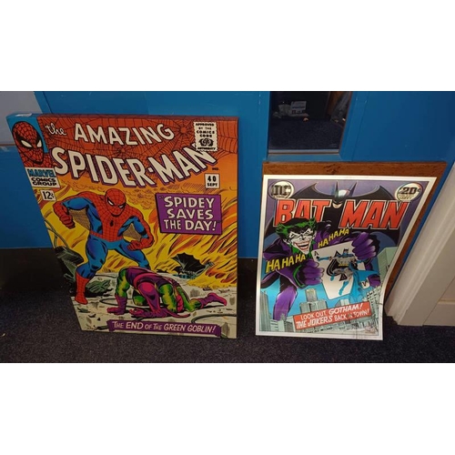 4307 - FRAMED DC PICTURES FEATURING BATMAN & SUPERMAN