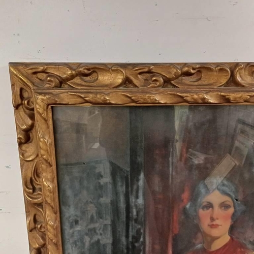 1009 - JOHN DOBBIE BRIC-A-BRAC SIGNED LOWER RIGHT FRAMED OIL PAINTING ON CANVAS PROVENANCE OLD LABEL TO REV... 