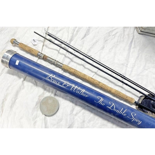 1066 - BRUCE AND WALKER THE DOUBLE SPEY 13' # 8-10 DT 4 PIECE ROD, GB 3/100, IN ROD BAG