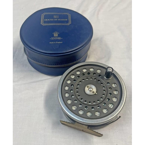 1073 - HARDY MARQUIS SALMON NO 2 FLY REEL WITH A HARDY CASE.