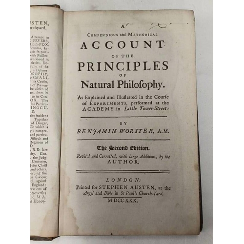 2044 - A COMPENDIOUS AND METHODICAL ACCOUNT OF THE PRINCIPLES OF NATURAL PHILOSOPHY, AS EXPLAINED AND ILLUS... 
