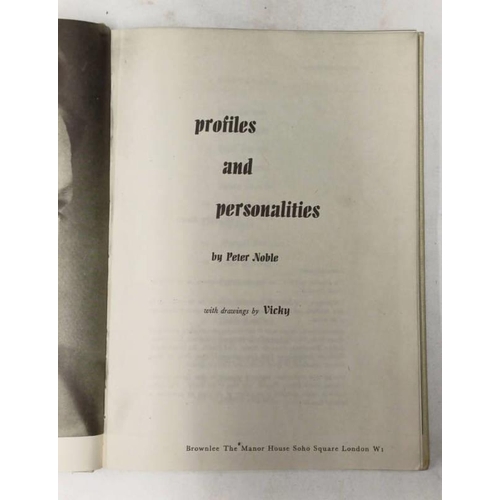2048 - PROFILES AND PERSONALITIES BY PETER NOBLE, ANNOTATED BY GEORGE BERNARD SHAW TO HIS OWN PROFILE - 194... 