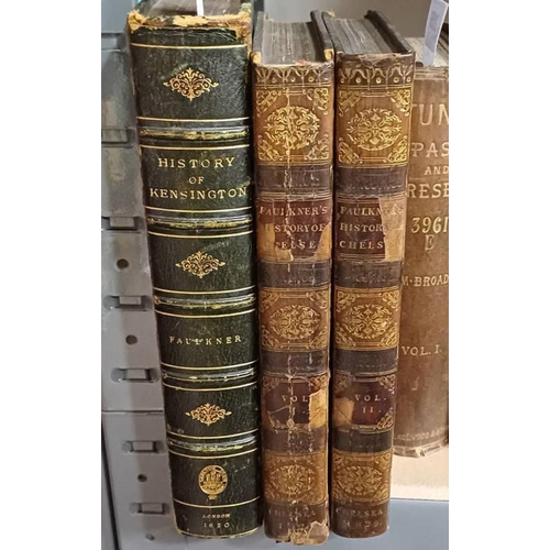 2058 - HISTORY AND ANTIQUITIES OF KENSINGTON BY THOMAS FAULKNER, HALF LEATHER BOUND - 1820 AND A HISTORICAL... 
