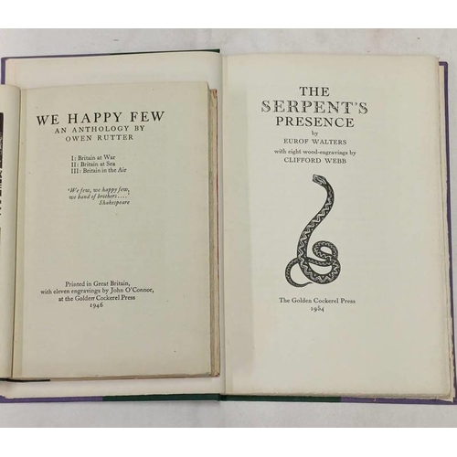 2066 - THE SERPENTS' PRESENCE BY EUROF WALTERS WITH EIGHT WOOD-ENGRAVINGS BY CLIFFORD WEBB, LIMITED EDITION... 