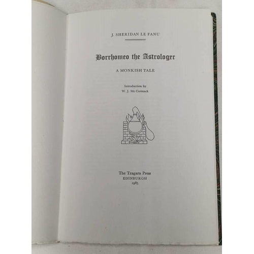 2130 - BORRHOMEO THE ASTROLOGER, A MONKISH TABLE BY J. SHERIDAN LE FANU, PRINTED AT THE TRAGARA PRESS, LIMI... 
