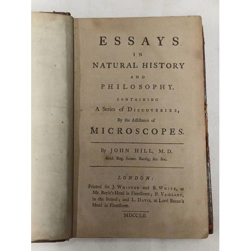 2150 - ESSAYS IN NATURAL HISTORY AND PHILOSOPHY, CONTAINING A SERIES OF DISCOVERIES BY THE ASSISTANCE OF MI... 