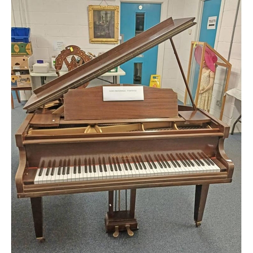 5016 - MONINGTON & WESTON MAHOGANY BABY GRAND PIANO 136 CM LONG  IVORY EXEMPTION REFERENCE - FCM7SVQC