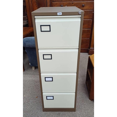 5506 - METAL 4 DRAWER FILING CABINET