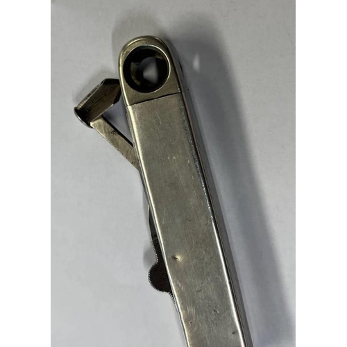 11 - SILVER MULTI-BLADE FOLDING KNIFE WITH CIGAR CUTTER BY DEAKIN & SONS, CHESTER 1900 - 8CM LONG