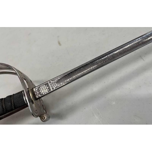 1156 - GEORGE V 1854 PATTERN GRENADIER GUARDS OFFICER'S SWORD RETAILED BY E SMITH SAVILE ROW, NO.14472 WITH... 