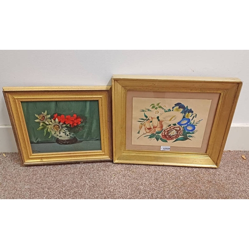 1050K - STANLEY JOSLING, GILT FRAMED OIL PAINTING OF STILL LIFE OF FLOWERS IN POT, SIGNED JOSLING, 21.5 X 27... 