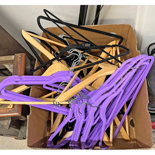 6004 - BOX OF COAT HANGERS