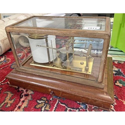 1511 - J LIZARS LTD GLAZED BAROGRAPH