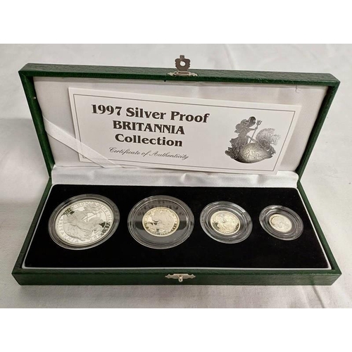 4024 - 1997 SILVER PROOF BRITANNIA COLLECTION, IN CASE OF ISSUE, WITH C.O.A.