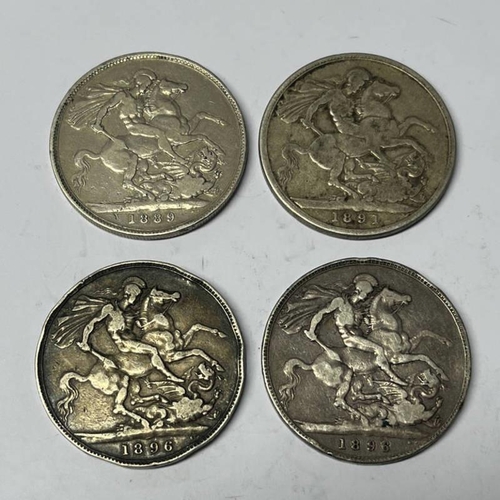 4034 - 1889, 1891, & 2 X 1896 VICTORIA CROWNS