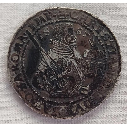 4441 - 1587 ELECTORATE OF SAXONY (ALBERTINIAN LINE) (GERMAN STATES) CHRISTIAN I 1 THALER - 28.6 G