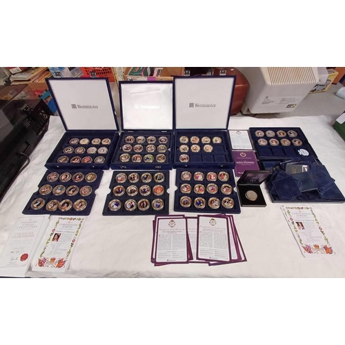 4447 - COLLECTION OF VARIOUS WESTMINSTER PHOTOGRAPHIC COIN COLLECTIONS TO INCLUDE 2012 DIAMOND JUBILEE COLL... 