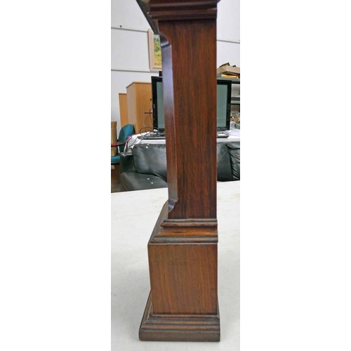 92 - 19TH CENTURY INLAID ROSEWOOD APPRENTICE PIECE LONG CASE CLOCK WITH BONE, OLIVE WOOD & BOX WOOD  - 49... 