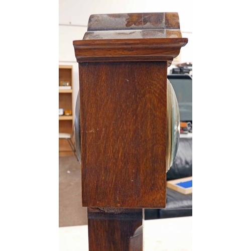 92 - 19TH CENTURY INLAID ROSEWOOD APPRENTICE PIECE LONG CASE CLOCK WITH BONE, OLIVE WOOD & BOX WOOD  - 49... 