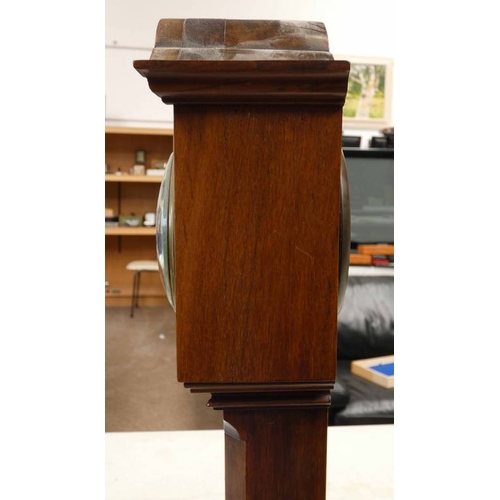 92 - 19TH CENTURY INLAID ROSEWOOD APPRENTICE PIECE LONG CASE CLOCK WITH BONE, OLIVE WOOD & BOX WOOD  - 49... 