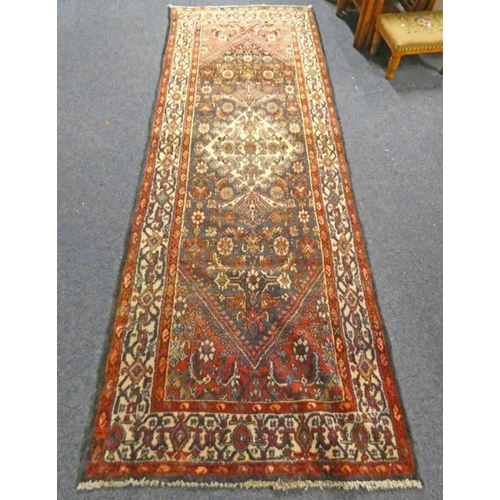 1265 - DEEP GROUND FULL PILE PERSIAN SUROK RUNNER WITH TRADITIONAL DESIGN - 292 X 107 CM