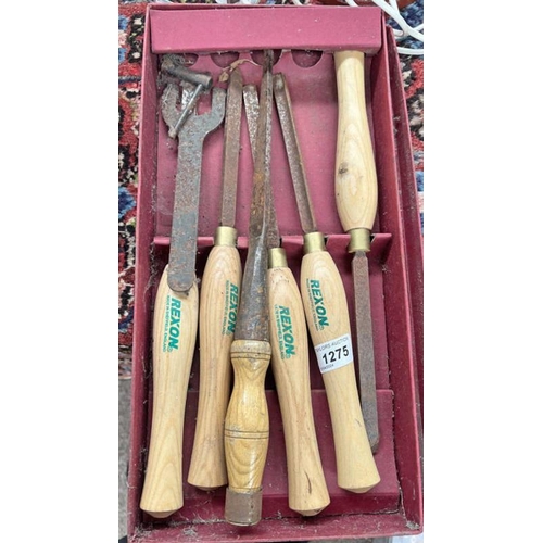 1275 - REXON WOOD TURNING CHISELS