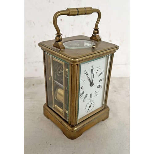 1361 - BRASS CASED REPEATING CARRIAGE CLOCK