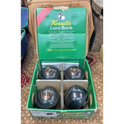 1387 - HENSLITE CLASSIC II DELUXE SIZE 2 HEAVY BOWLS IN BOX