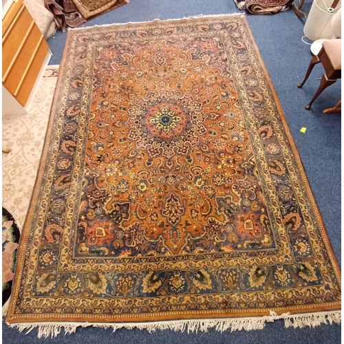 1451 - LARGE RUG WITH ALL OVER FLORAL DESIGN, 360 X 250 CM