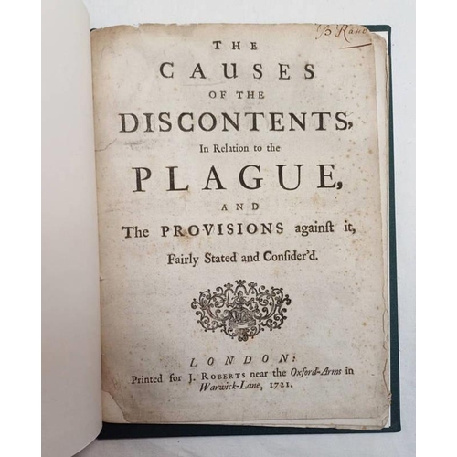 2126 - THE CAUSES OF THE DISCONTENTS, IN RELATION TO THE PLAGUE AND THE PROVISIONS AGAINST IT, FAIRLY STATE... 