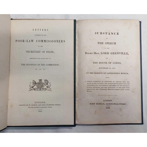 2140 - LETTERS ADDRESSED BY THE POOR-LAW COMMISSIONERS TO THE SECRETARY OF STATE, RESPECTING THE TRANSACTIO... 