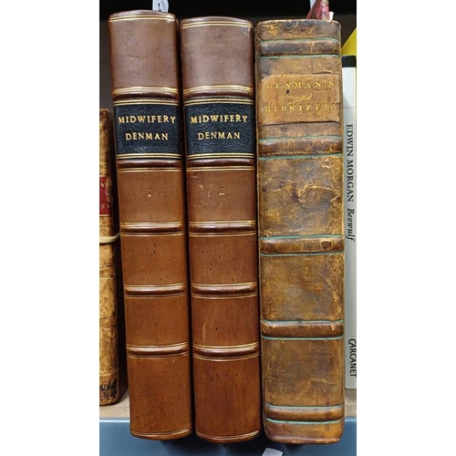 2158 - AN INTRODUCTION TO THE PRACTICE OF MIDWIFERY BY THOMAS DENMAN, IN 2 FULLY LEATHER BOUND VOLUMES - 18... 