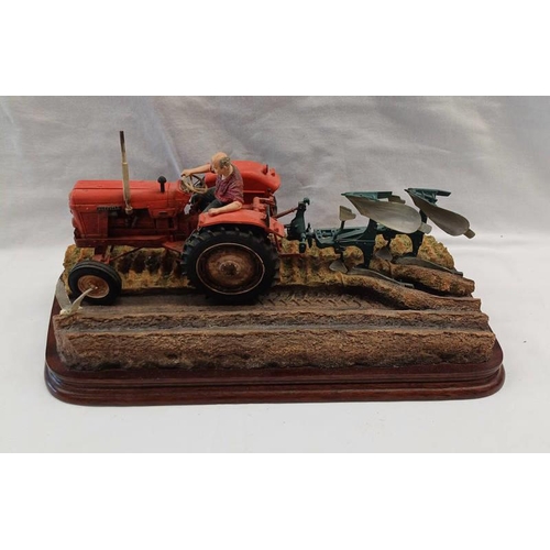 3001C - BORDER FINE ARTS FIGURE 'REVERSIBLE PLOUGHING' B0978 BY RAY AYRES WITH CERTIFICATE