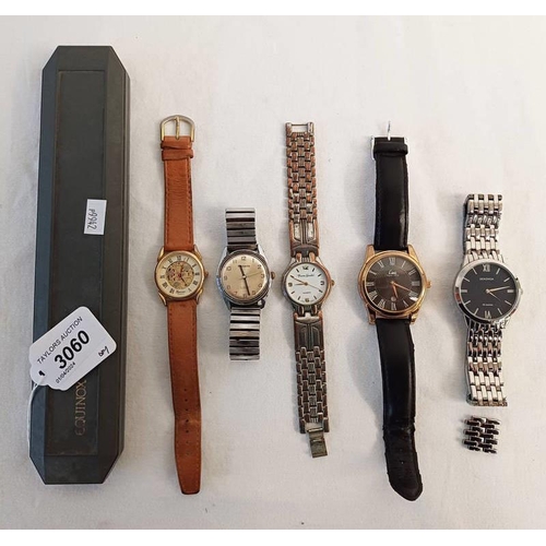 3060 - GOOD SELECTION OF WRIST WATCHES TO INCLUDE EQUINOX, SEKONDA, PINNACLE, ETC