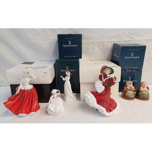 3086 - 6 ROYAL DOULTON FIGURES TO INCLUDE CHRISTMAS DAY 2010 HN5411, GAIL HN4804, VOTES FOR WOMEN D7066, TO... 
