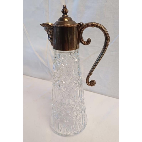3103A - CLARET JUG WITH SILVER PLATED MOUNTS