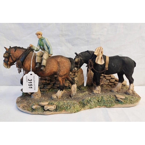 3151 - BORDER FINE ARTS FIGURE GROUP 'COMING HOME'