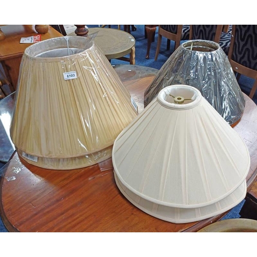 6103 - GOOD SELECTION OF LAMP SHADES