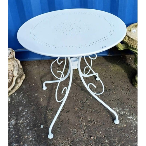 6108 - CIRCULAR METAL GARDEN TABLE